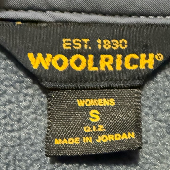 Woolrich Embroidered Penguin Fleece Full Zip Jacket Size Small - Picture 5 of 5